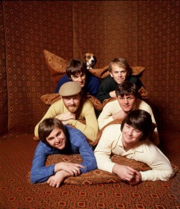 The Beach Boys pose in the Arabian tent in Brian's Bel Air Home for the Smile album. (Photo: Guy Webster)